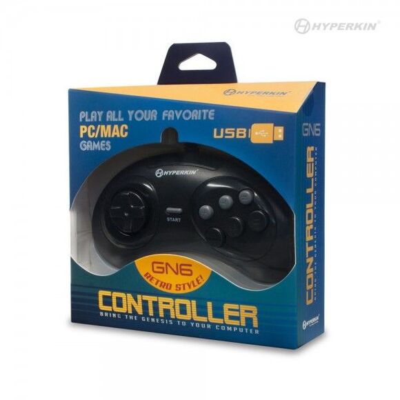 GN6 Premium Genesis-Style USB Controller for PC/ Mac - Hyperkin - Picture 3 of 3